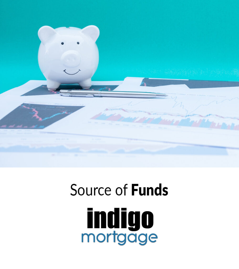 Source of funds for a mortgage